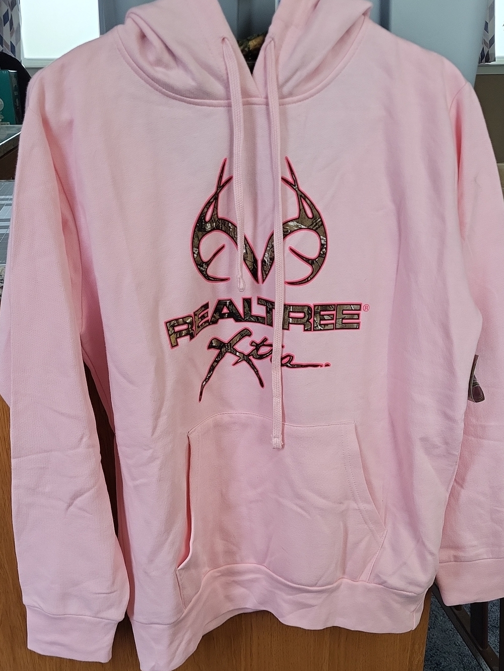 Realtree Pink Women's Hoodie with Camouflage Logo